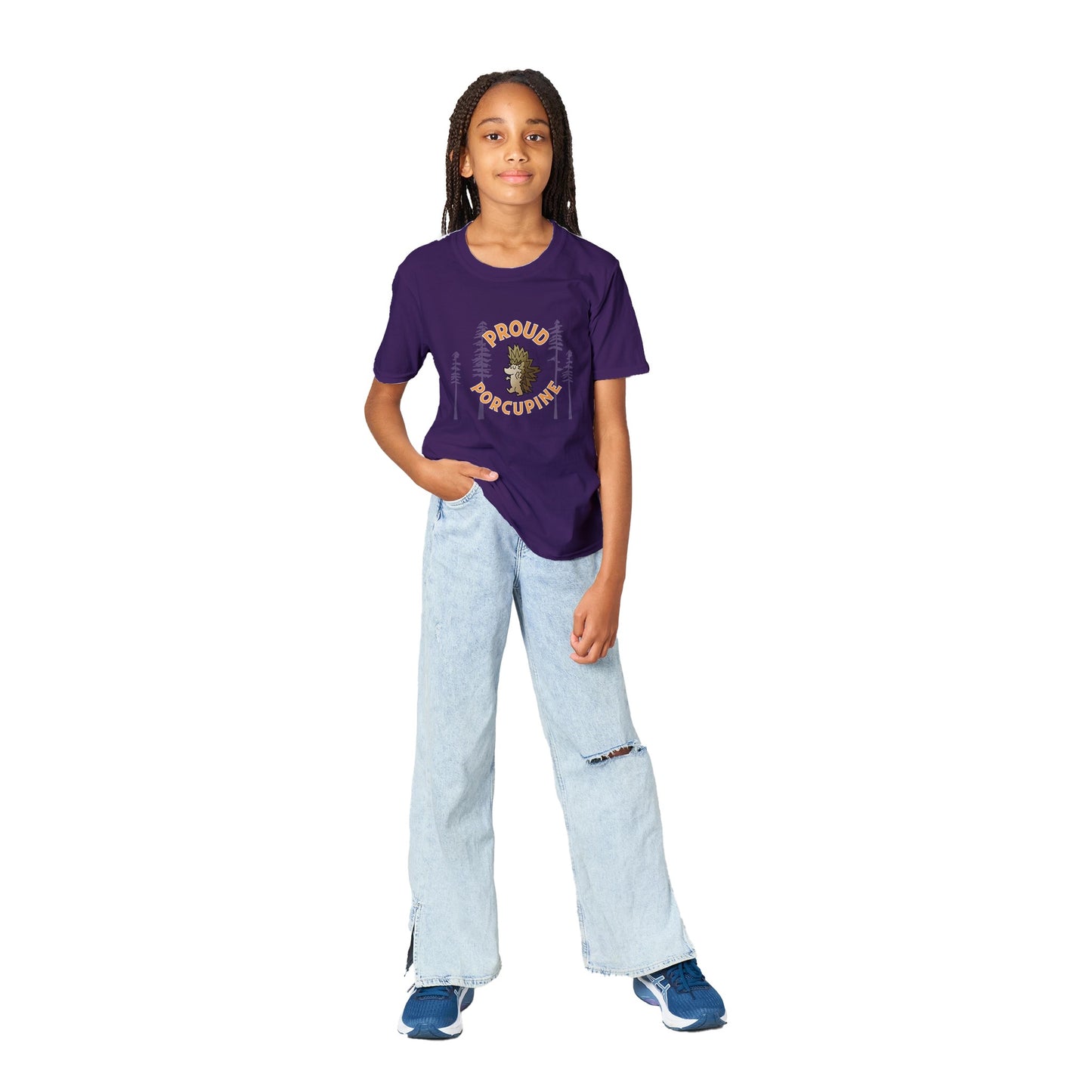 Proud Porcupine! Classic Kids Crewneck T-shirt