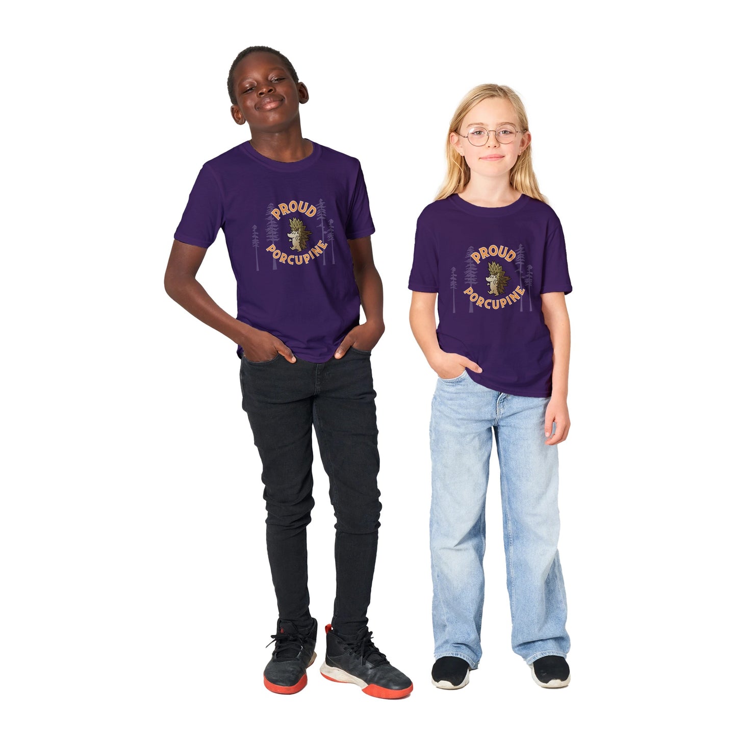 Proud Porcupine! Classic Kids Crewneck T-shirt