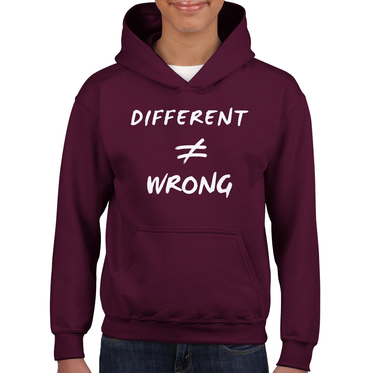 Different does not Equal Wrong! Classic Kids Pullover Hoodie
