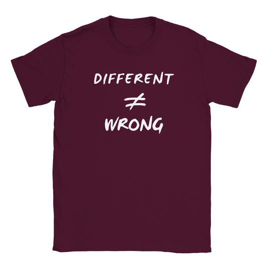 Different does not Equal Wrong! Classic Kids Crewneck T-shirt