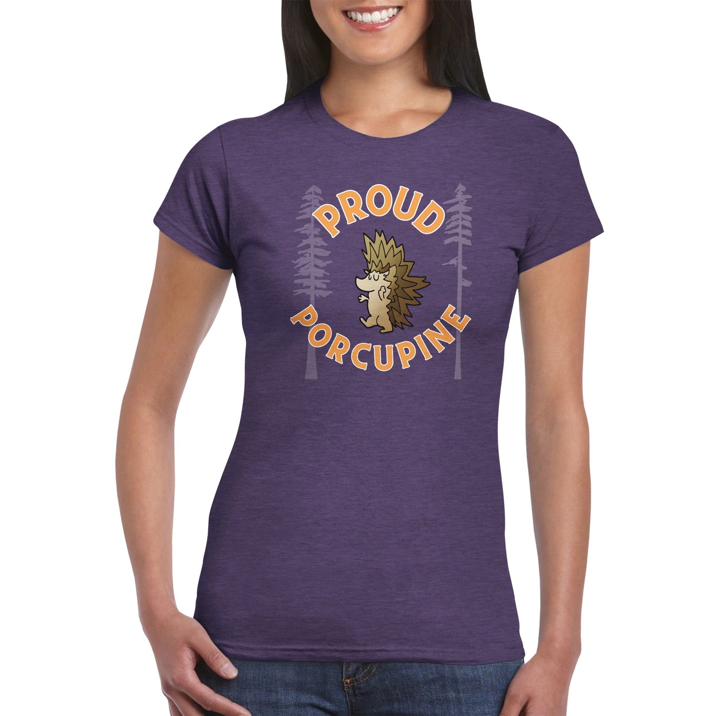 Proud Porcupine! Classic Womens Crewneck T-shirt
