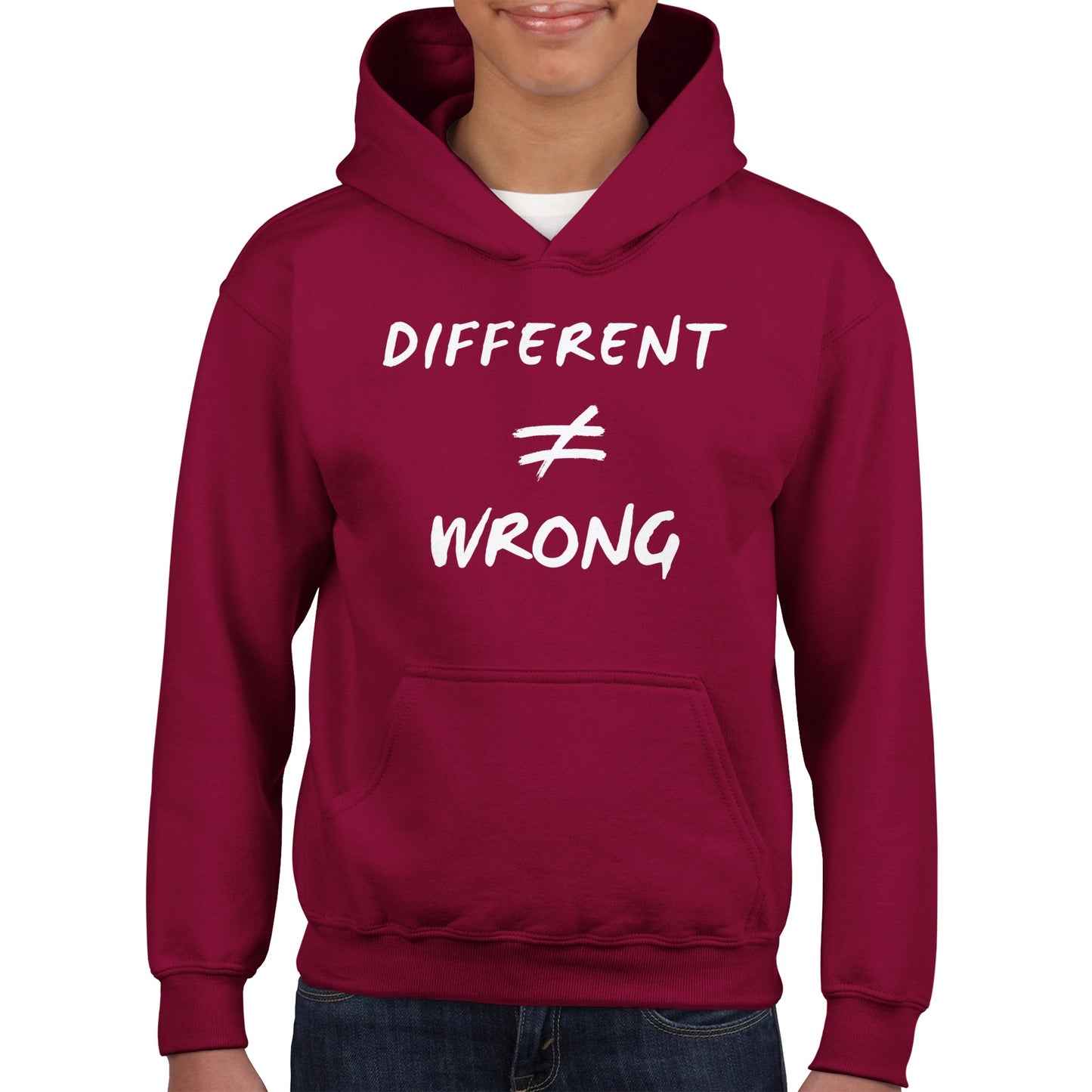 Different does not Equal Wrong! Classic Kids Pullover Hoodie