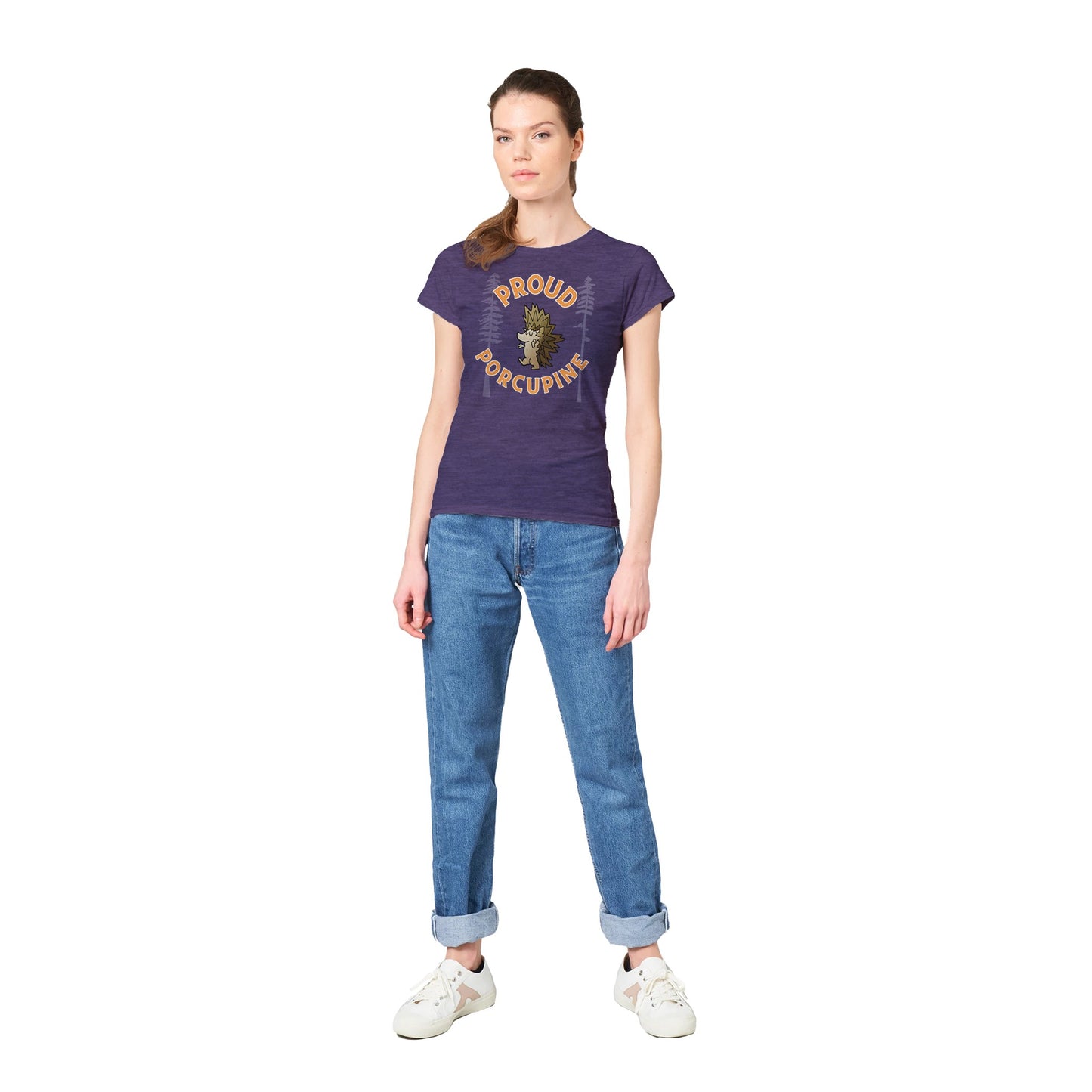 Proud Porcupine! Classic Womens Crewneck T-shirt