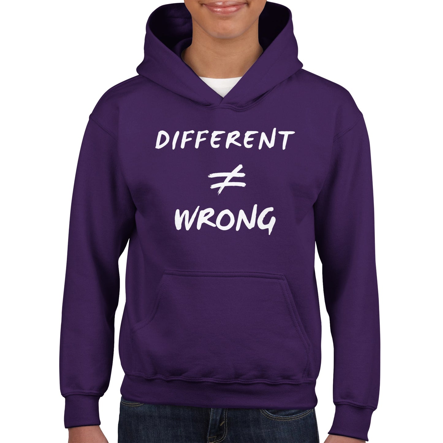 Different does not Equal Wrong! Classic Kids Pullover Hoodie