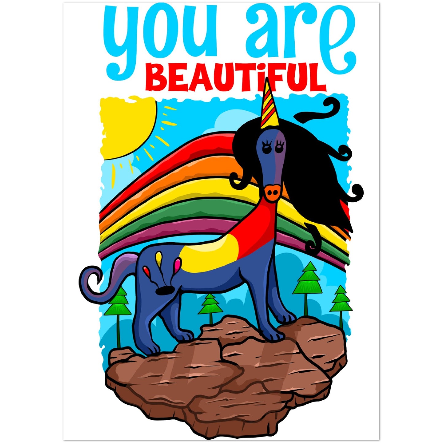 you are beautiful - Classic Semi-Glossy Paper Poster