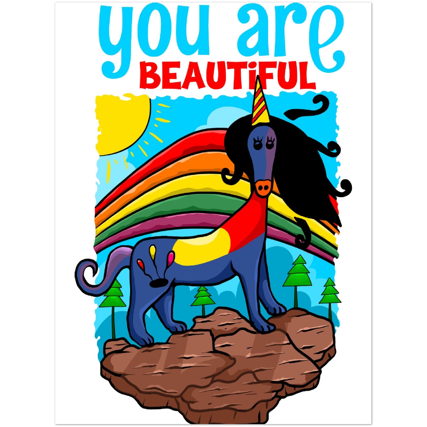 you are beautiful - Classic Semi-Glossy Paper Poster