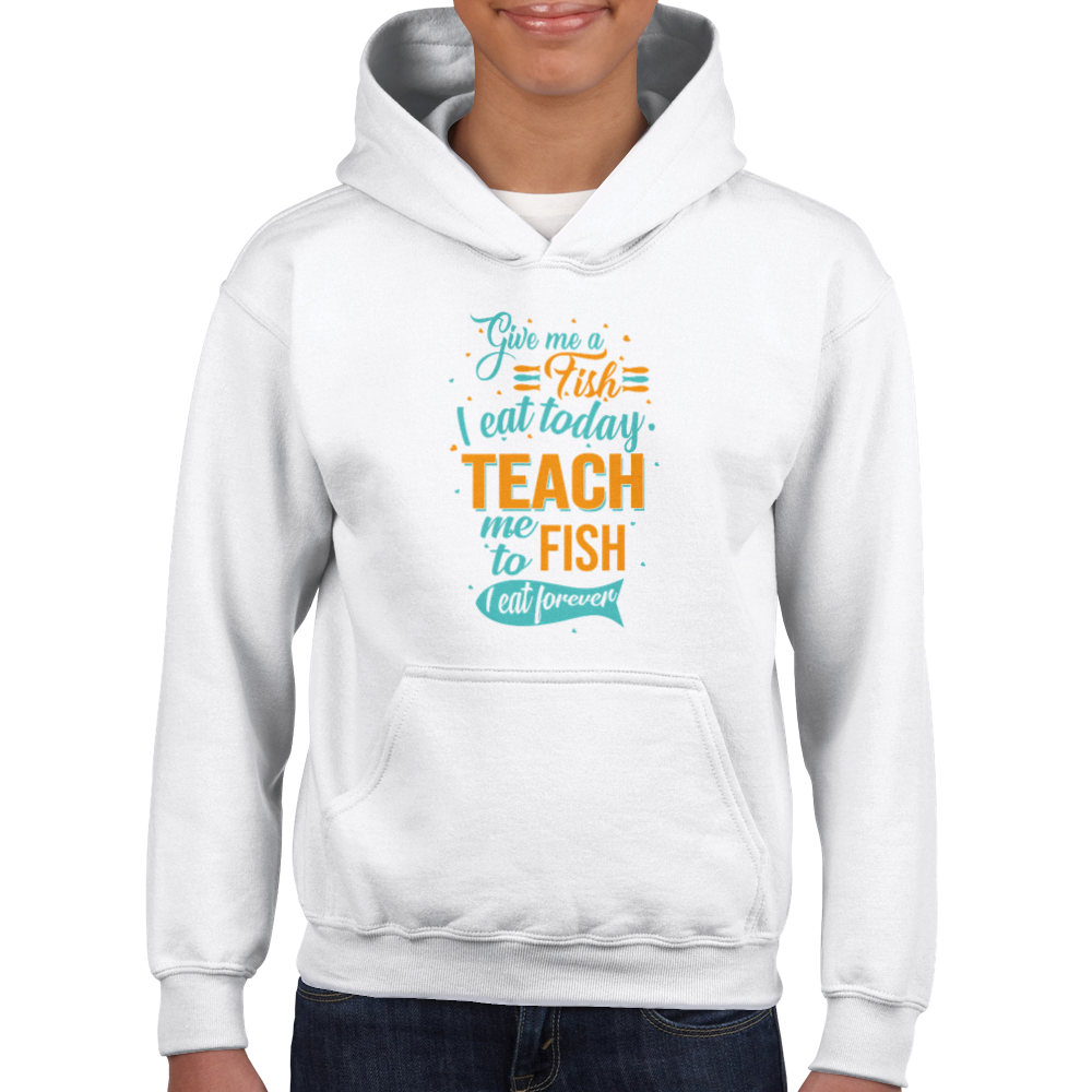 Teach me to fish - Hoodie Kids