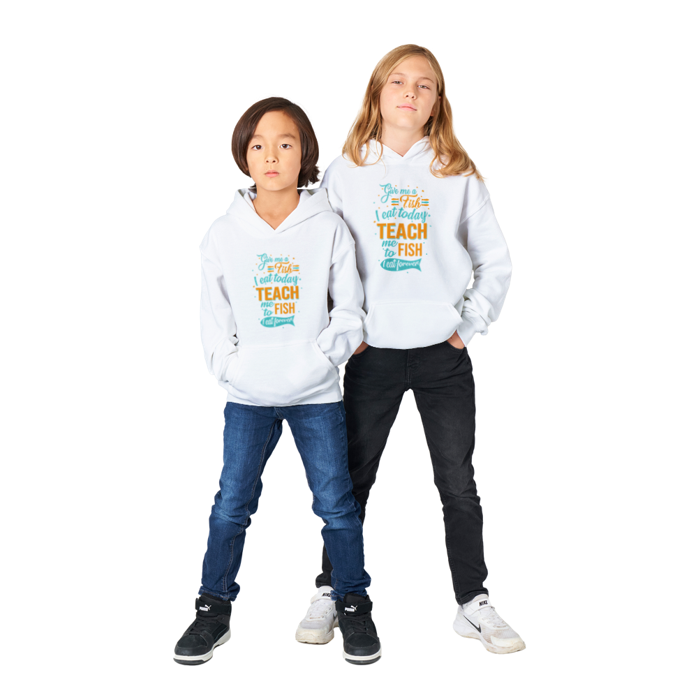 Teach me to fish - Hoodie Kids