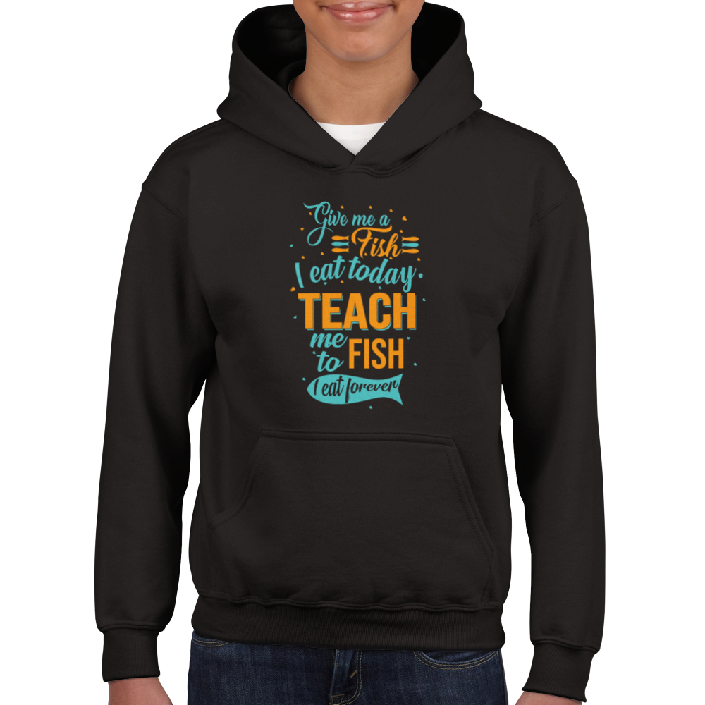 Teach me to fish - Hoodie Kids