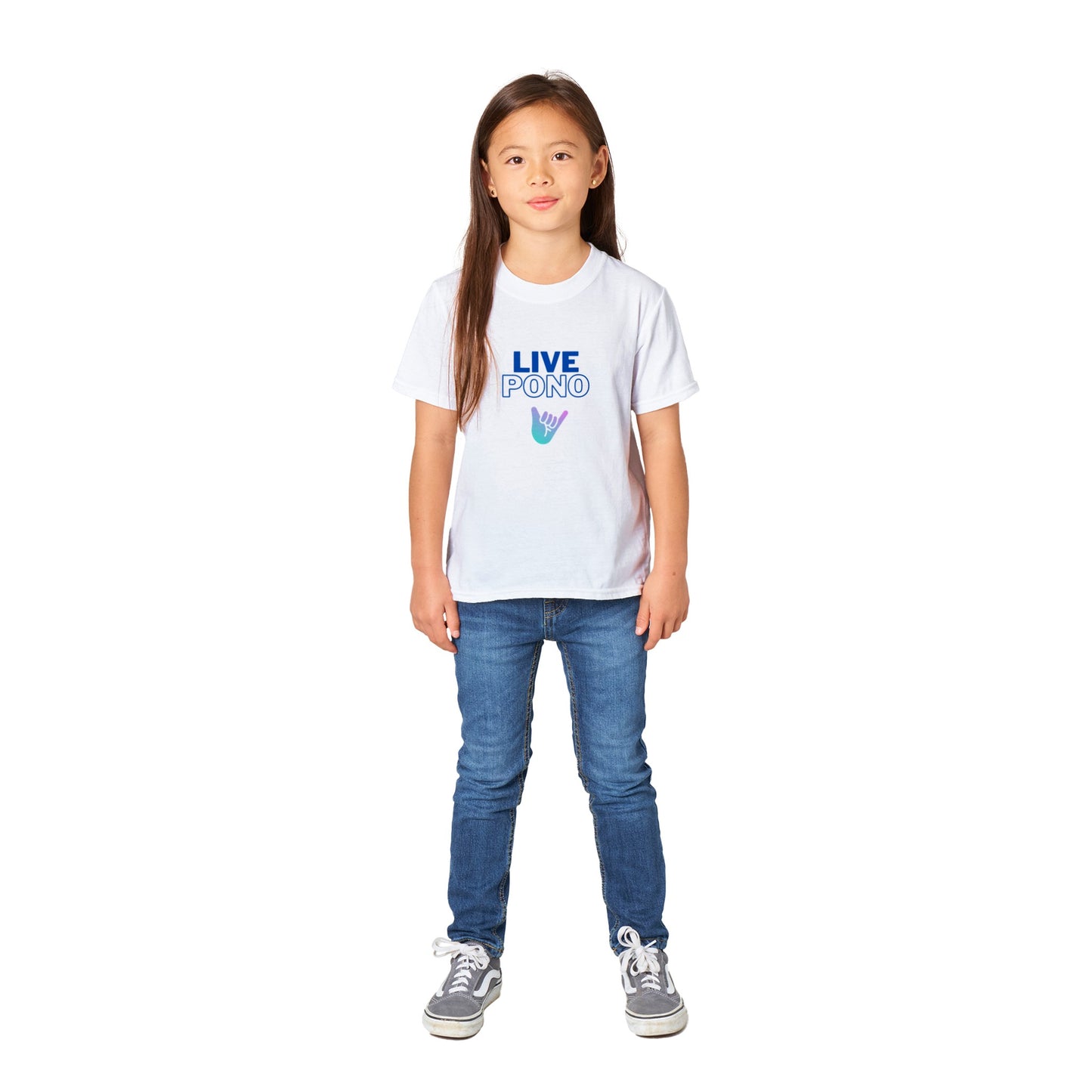 Live Pono Blue - T-shirt kids