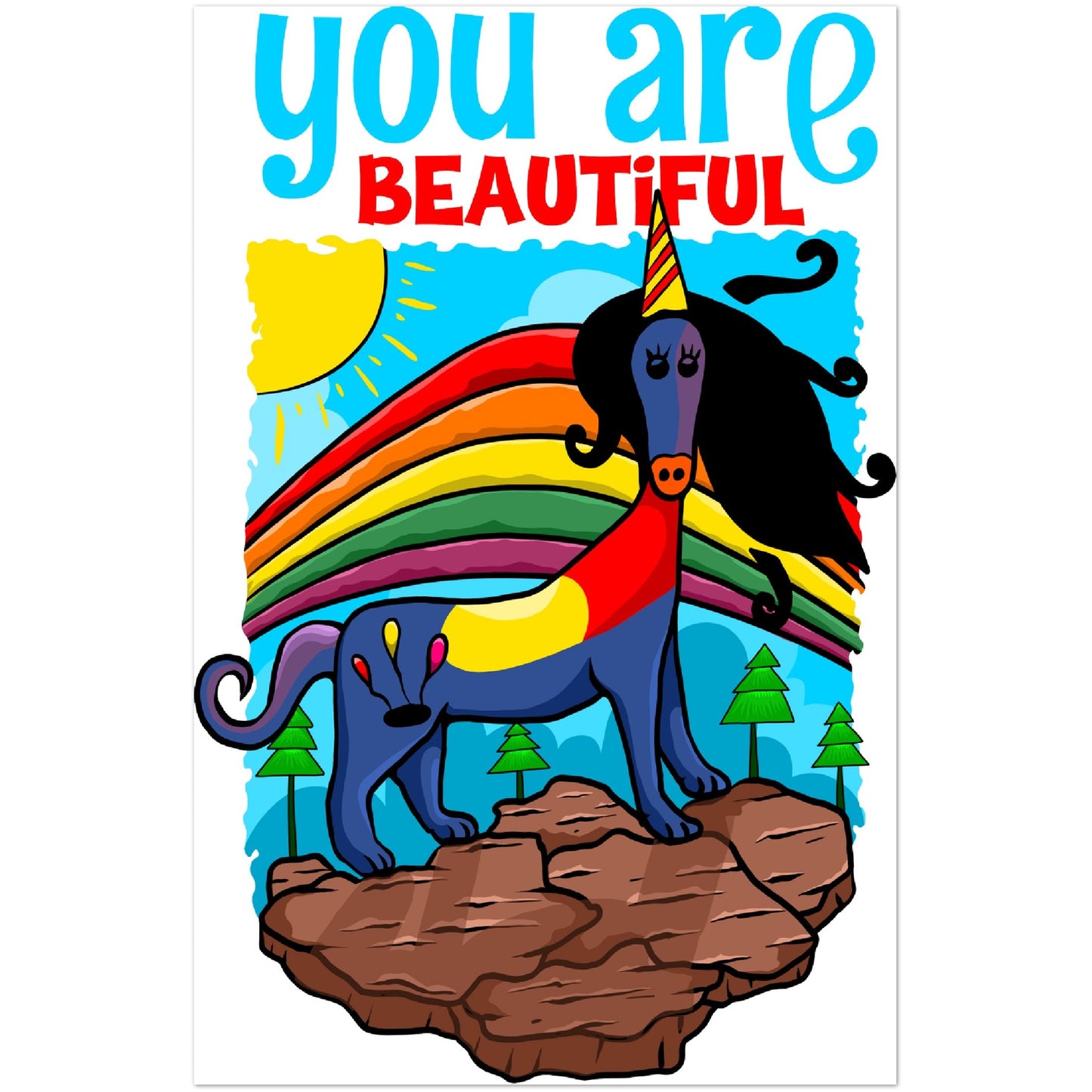 you are beautiful - Classic Semi-Glossy Paper Poster