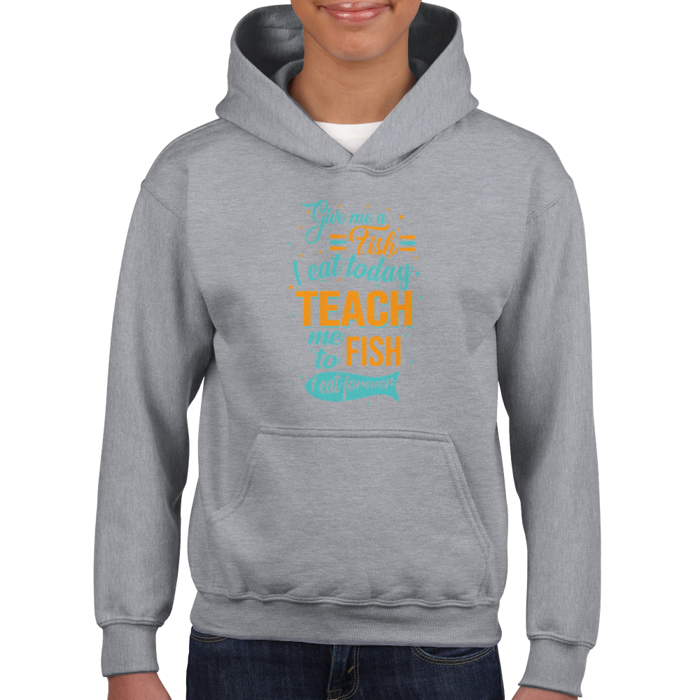 Teach me to fish - Hoodie Kids