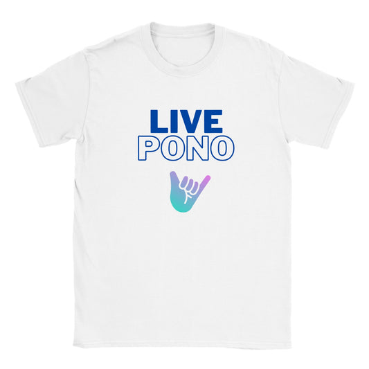 Live Pono Blue - T-shirt kids
