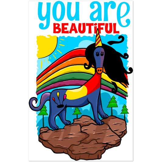 you are beautiful - Classic Semi-Glossy Paper Poster