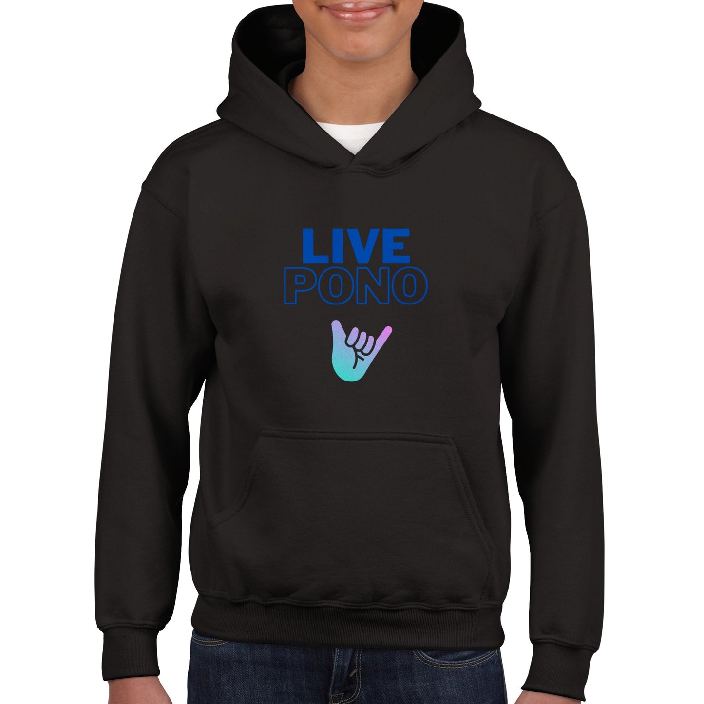 Live Pono Blue - Classic Kids Pullover Hoodie