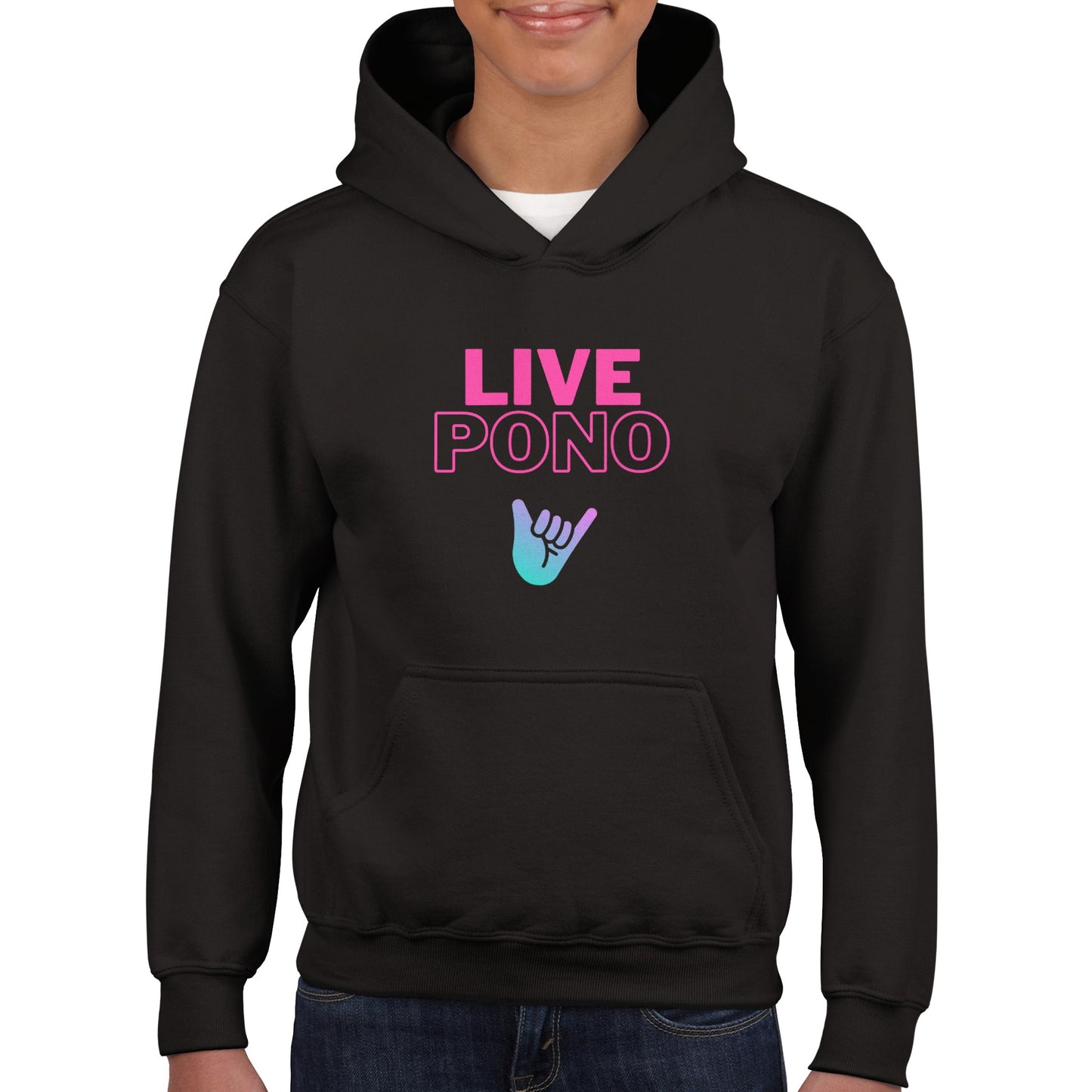 Live Pono Pink - Classic Kids Pullover Hoodie