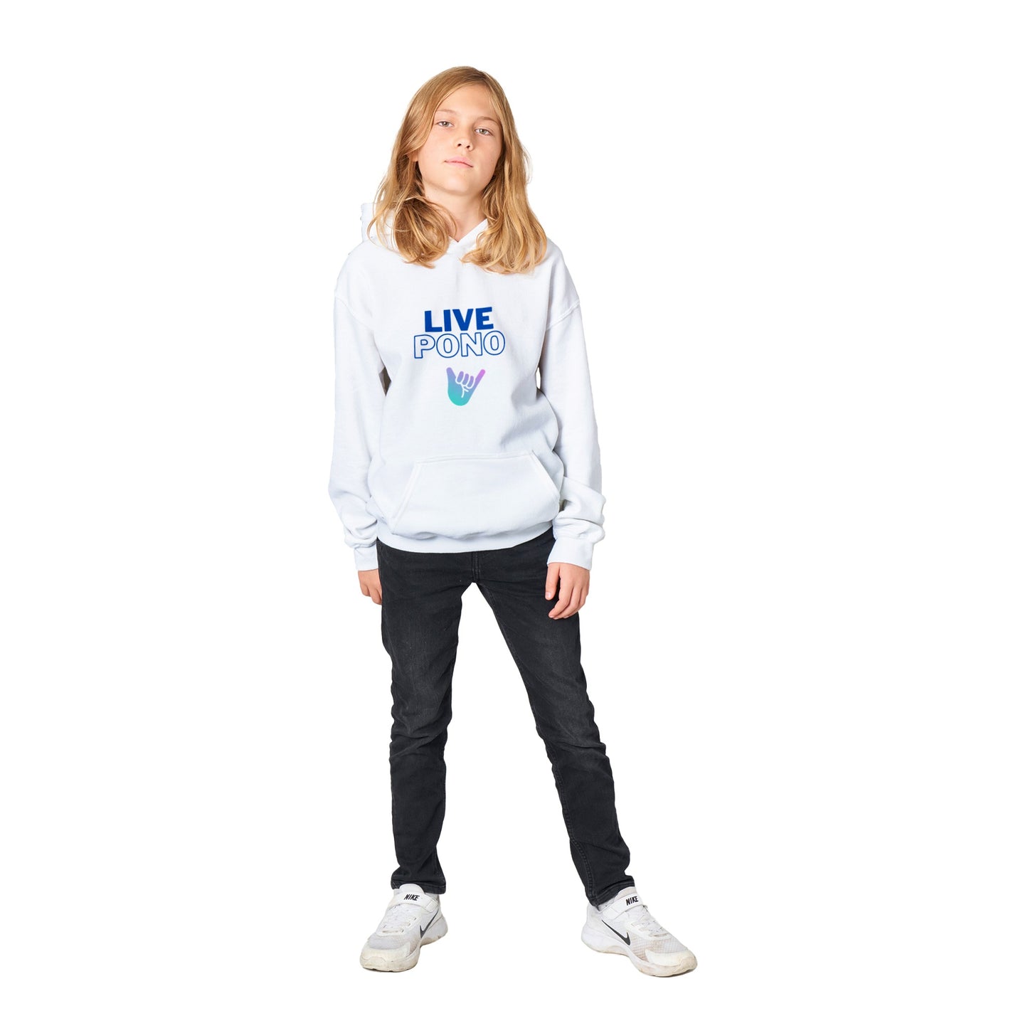 Live Pono Blue - Classic Kids Pullover Hoodie