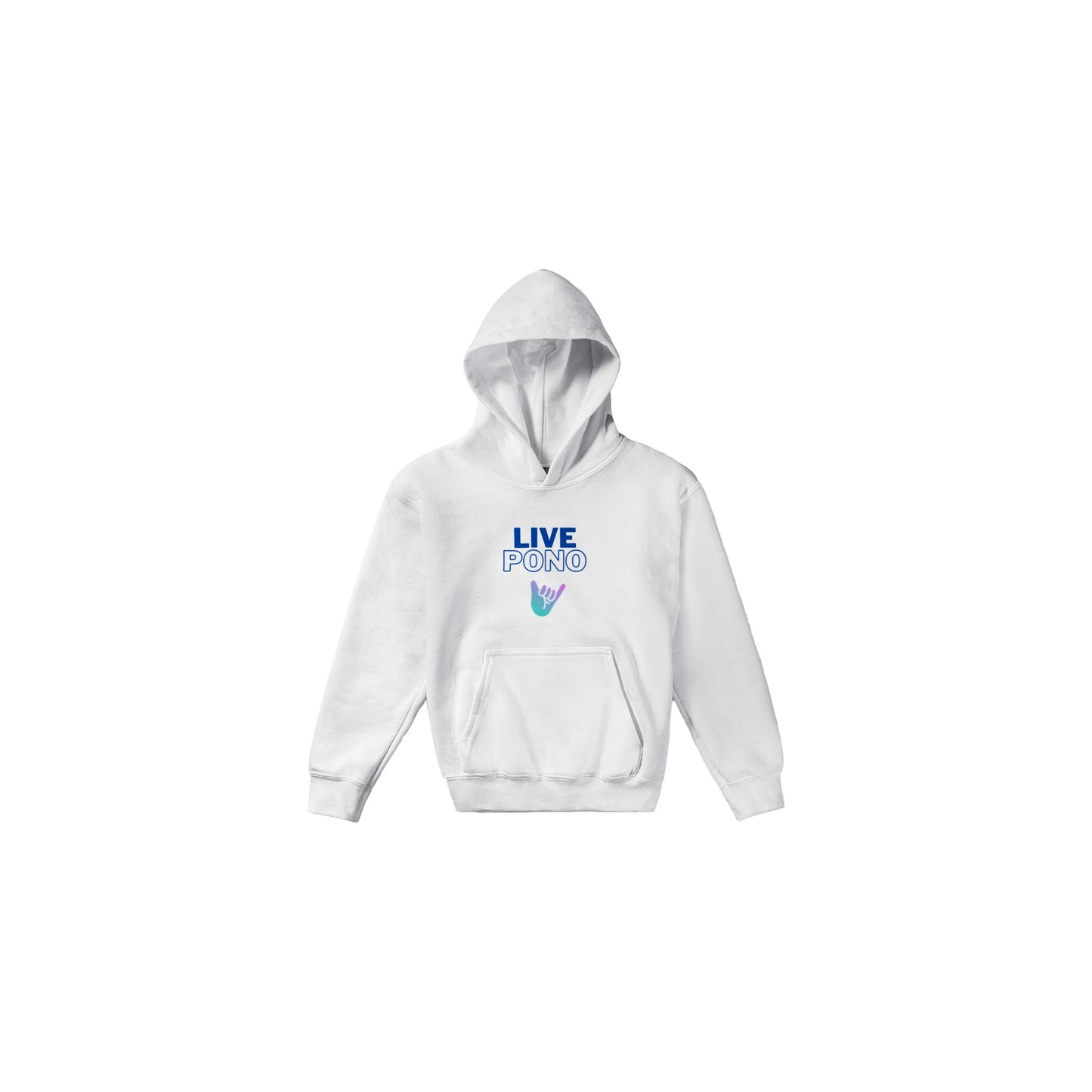 Live Pono Blue - Classic Kids Pullover Hoodie