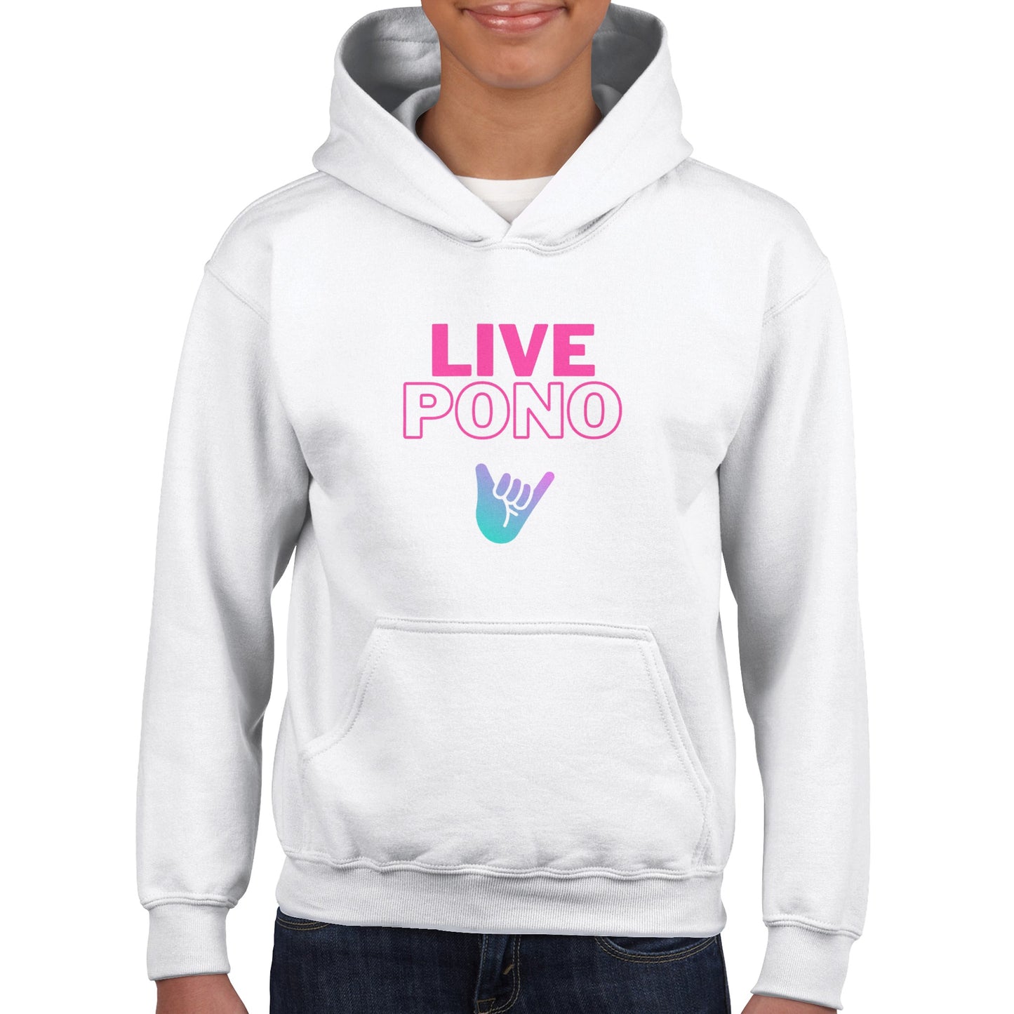 Live Pono Pink - Classic Kids Pullover Hoodie