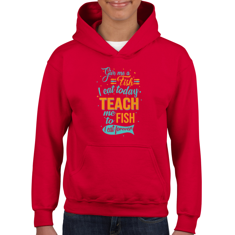 Teach me to fish - Hoodie Kids