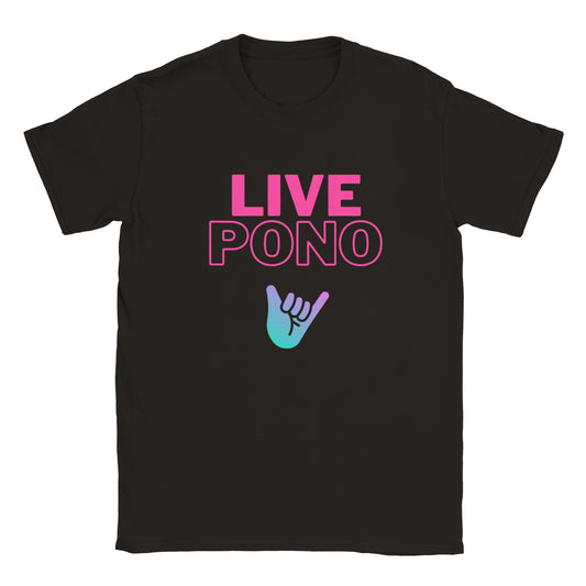 Live Pono Pink - T-shirt kids