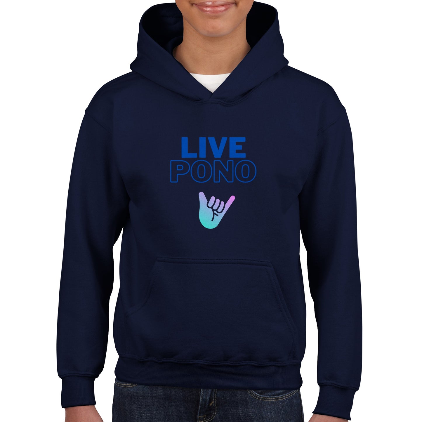 Live Pono Blue - Classic Kids Pullover Hoodie