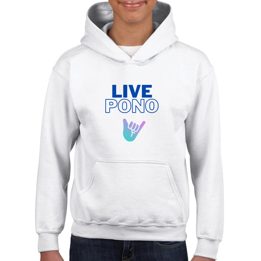 Live Pono Blue - Classic Kids Pullover Hoodie