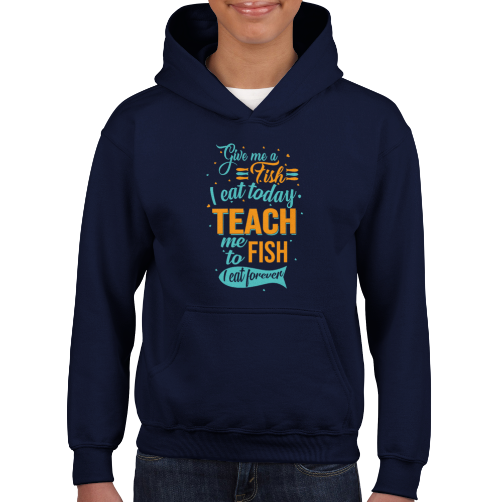 Teach me to fish - Hoodie Kids